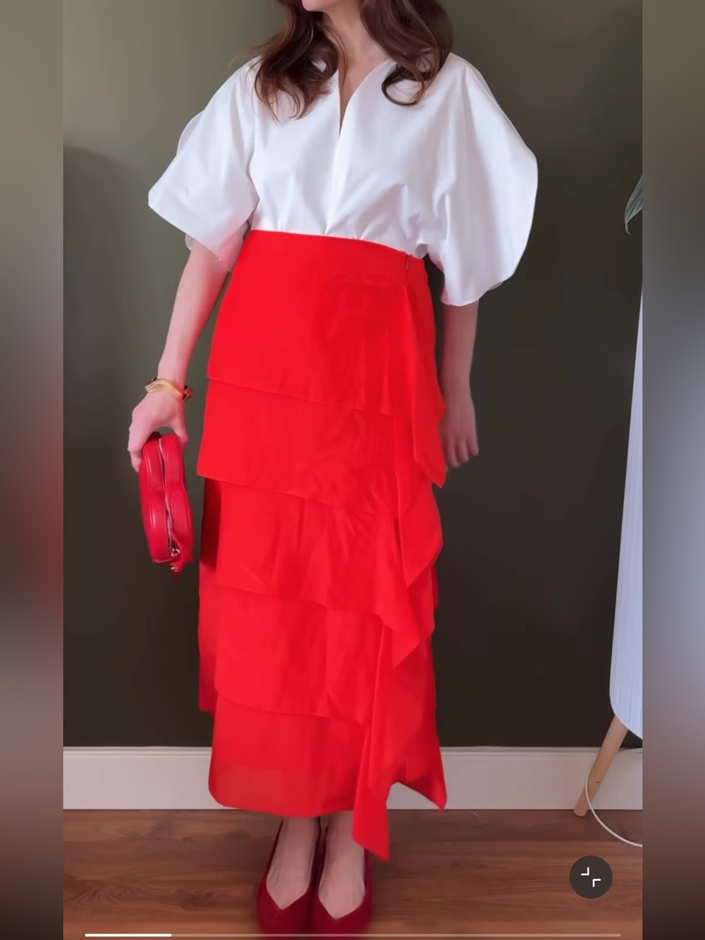 ZARA RUFFLE SKIRT - Picture 5 of 15